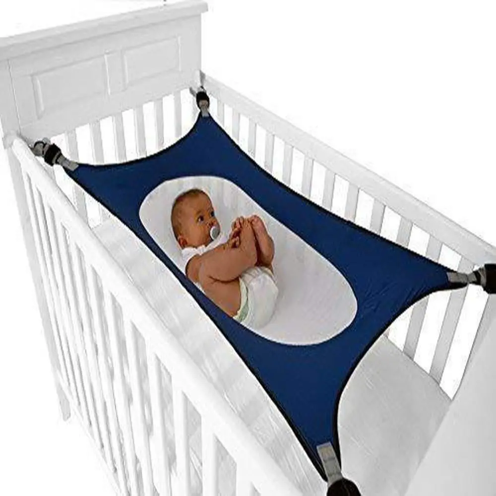 

Durable Comfortable Indoor Contrast Color Cloth Breathable Infant Sleeping Bed Hanging Basket Baby Hammock Newborn Crib