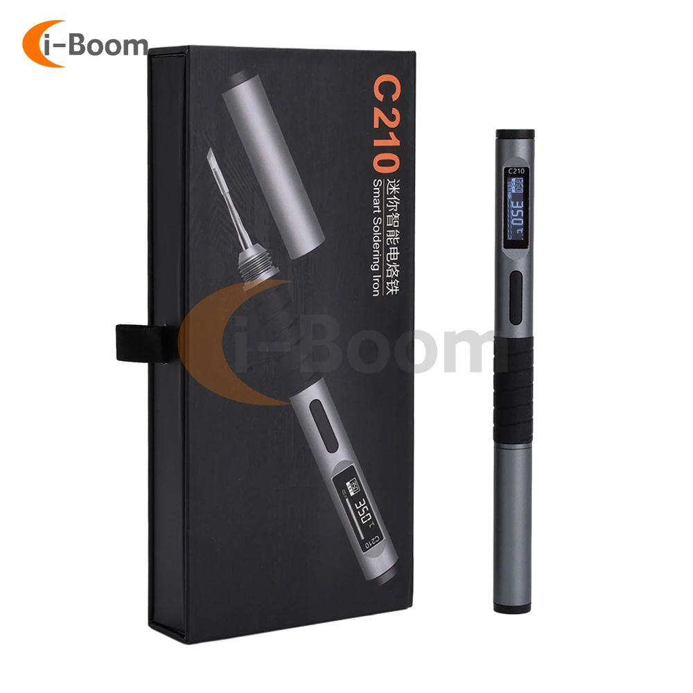 C210 Electric Soldering Iron 100W 2S Fast Heating Adjustable Temperature Soldering Iron LED Digital Display Type C Interface