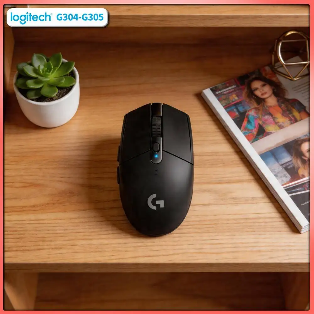Logitech G305 Gaming Mouse with LIGHTSPEED, 12000 DPI HERO, 6 Custom Buttons, 250h Battery, PC Mac Device Ready Tool