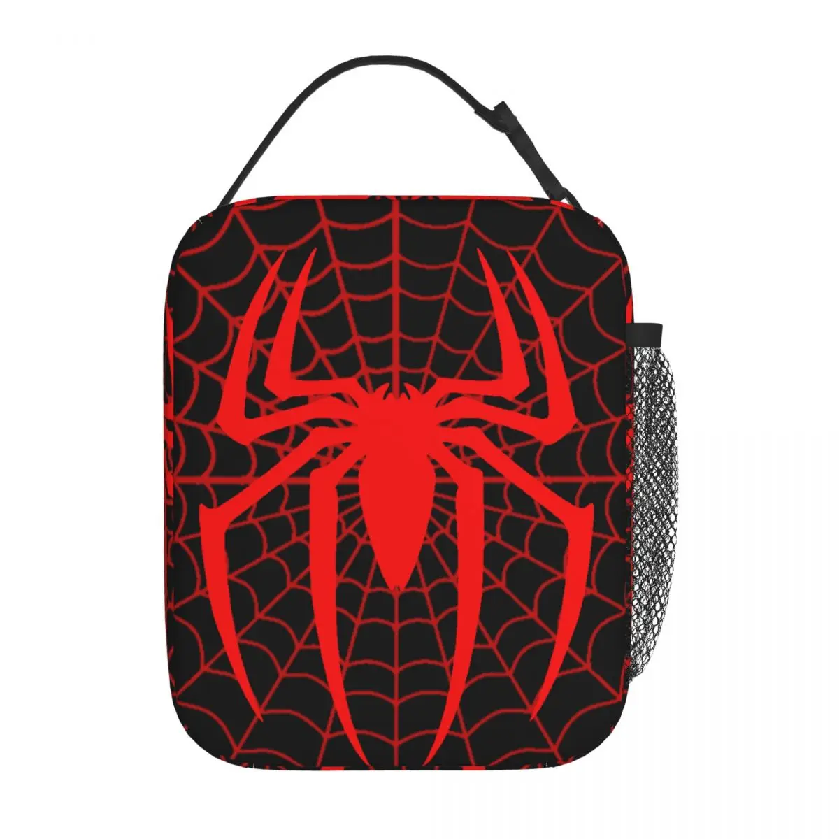 Custom Spiderman Cartoon Superhero Insulated Lunch Bag for Women Thermal Cooler Food Lunch Box School Portable Tote Bags