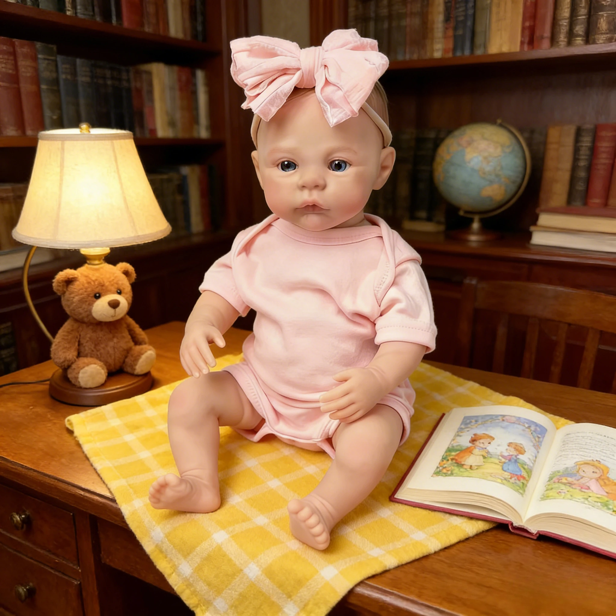 48CM Meadown Reborn Dolls Cute Baby Toy with Full Vinyl Body Toddler Play House Fashion Gift for Children