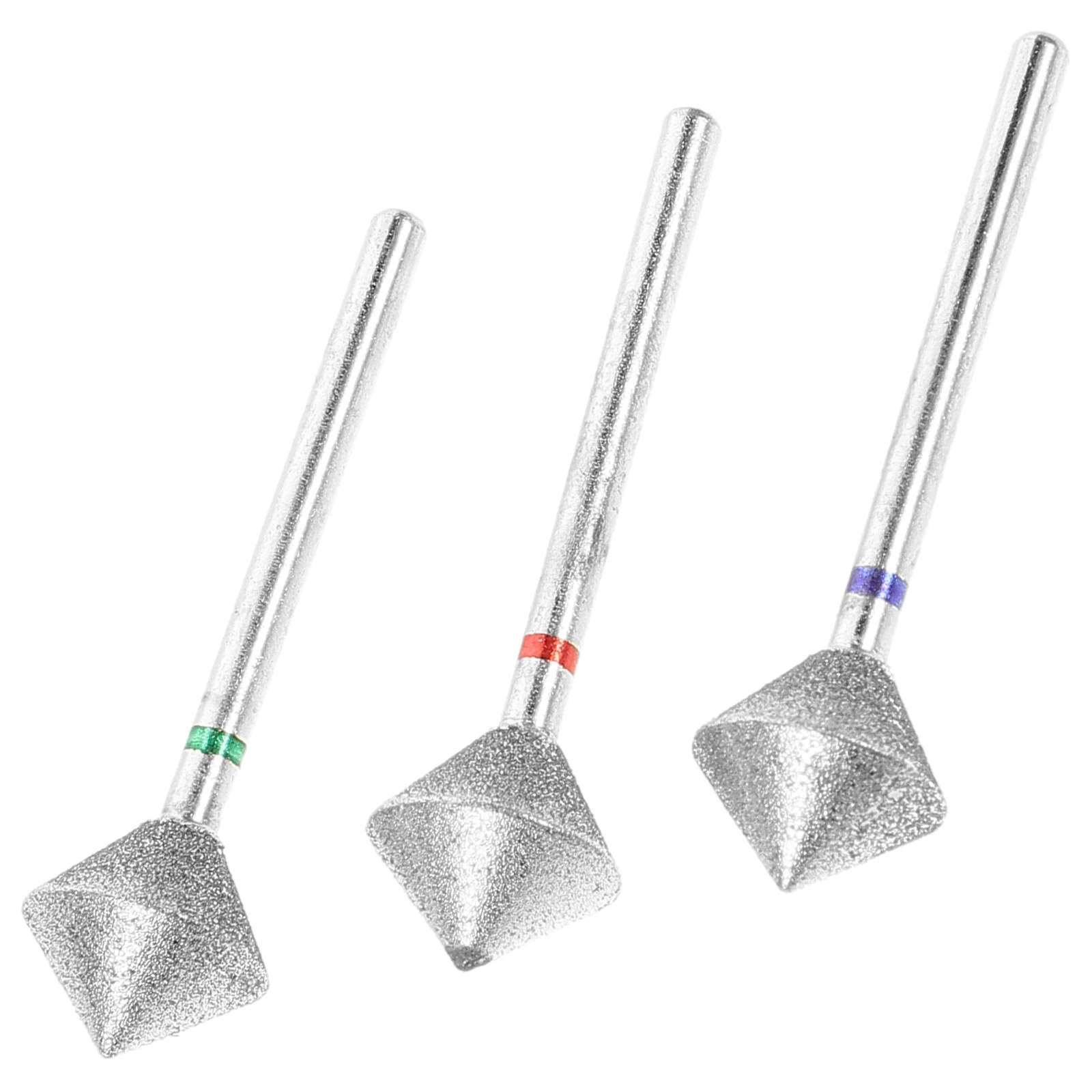 3 szt. Frezów diamentowych do paznokci, wiertła do akrylu, usuwania martwego naskórka, zestaw narzędzi do złuszczania stóp, uniwersalny, praktyczny.