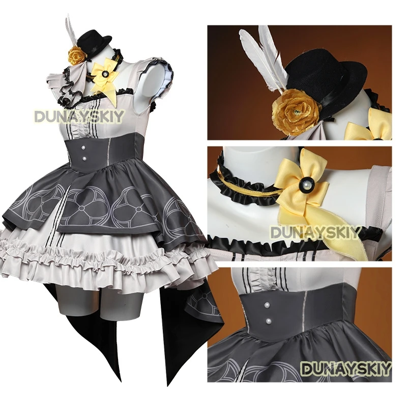 Iochi Mari Cosplay Game Blue Archive زي الباروكات ماري فستان الأذن الزي البدلة حفلة الهالوين الملابس الموحدة للنساء فتاة