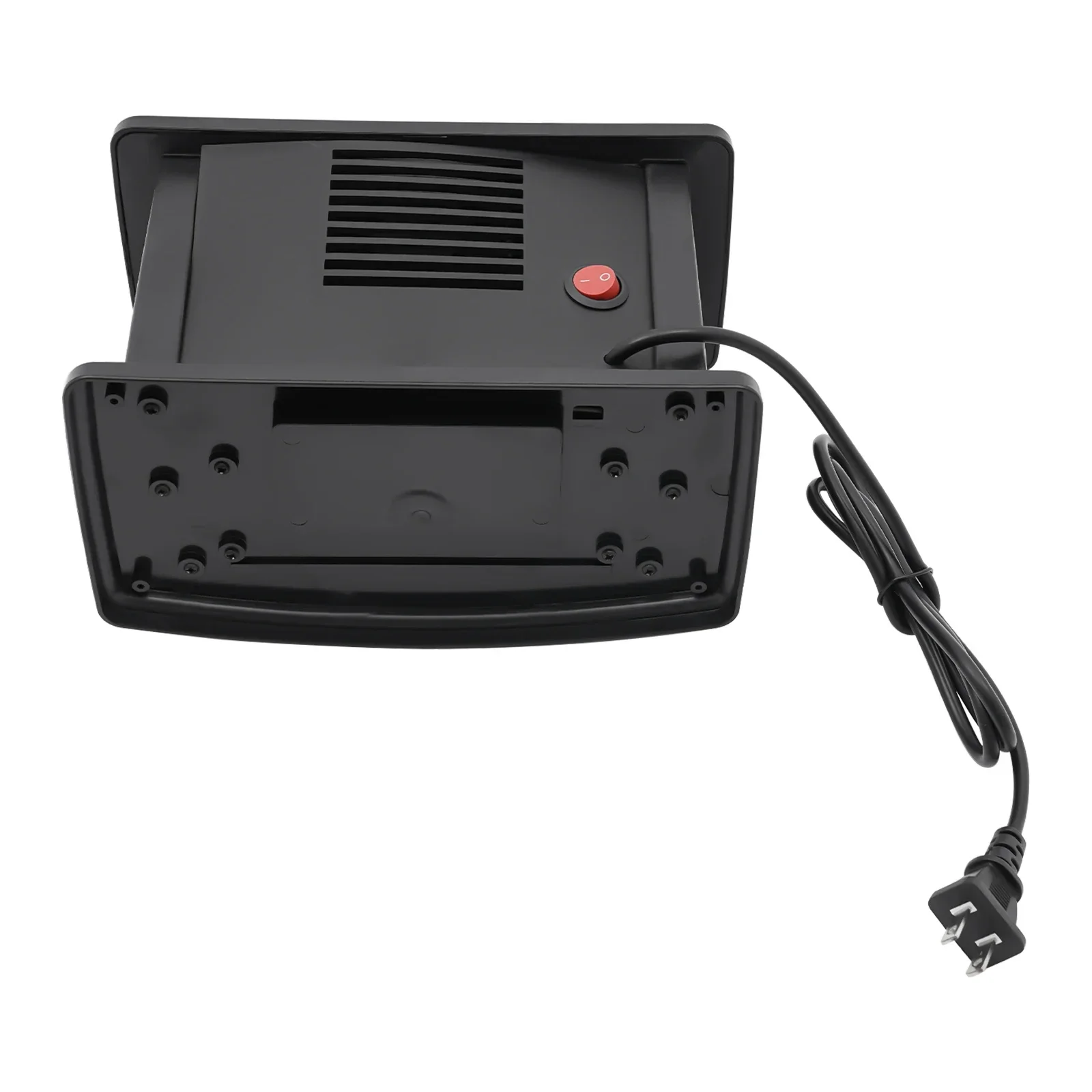 Elektryczny kominek grzewczy 1000W, wyposażony w technologię 3D Carbon Fire, praktyczny wyświetlacz temperatury, timer i regulacja prędkości wentylatora