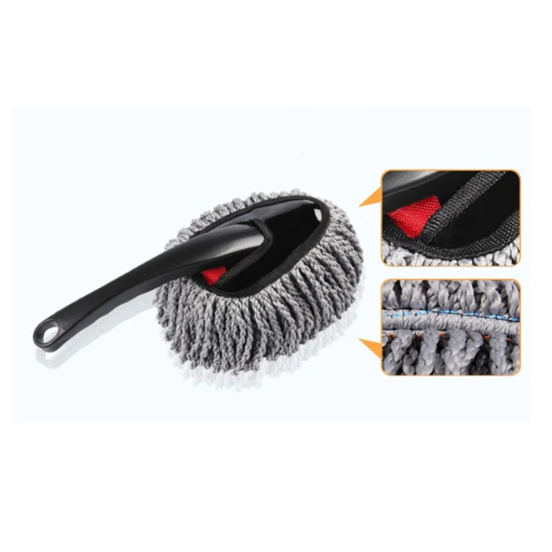 6/2-Piece Set Car Dust Duster, Soft Bristle Car Cleaning Tool, Does Not Damage Car Paint, No Static Electricity, No Shedding, Microfiber Car Cleaning Brush, Dust Removal Tool for Car Dashboard and Air Conditioning Vents, Dual-Purpose Dust Duster for Home and Car, Interior Dashboard Detailing Cleaning Supplies, No-Wash, Time-Saving, Labor-Saving Car Cleaning Tool, Halloween and Christmas Gifts