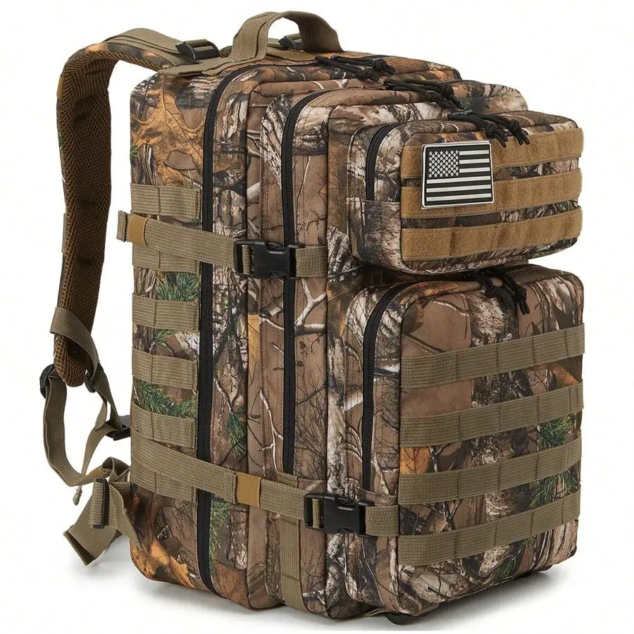 45L Tactical Backpacks For Men GYM Crossfit Heavy Duty Survival Backpack Molle CCW Assault Pack 3 Day Bug Out Bag Hiking Trekking Hunting Rucksack