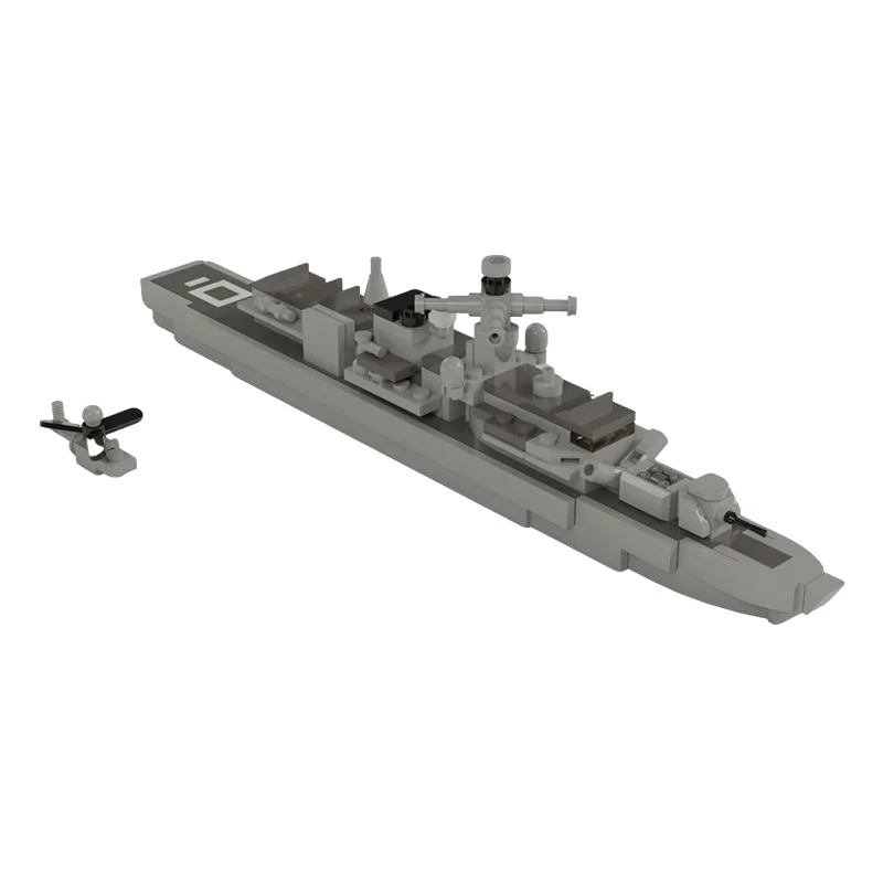 

275pcs MOC HMS SOMERSET Type 23 Frigate Creator Expert Model Building Blocks Construction Toy Christmas Gifts DIY Creative Idea