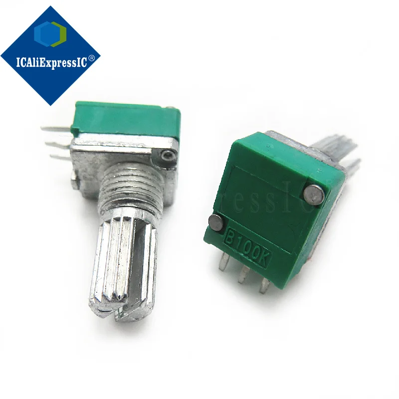 5 ชิ้นสามขา RK097N single potentiometer B100K เสียง/เครื่องขยายเสียง potentiometer