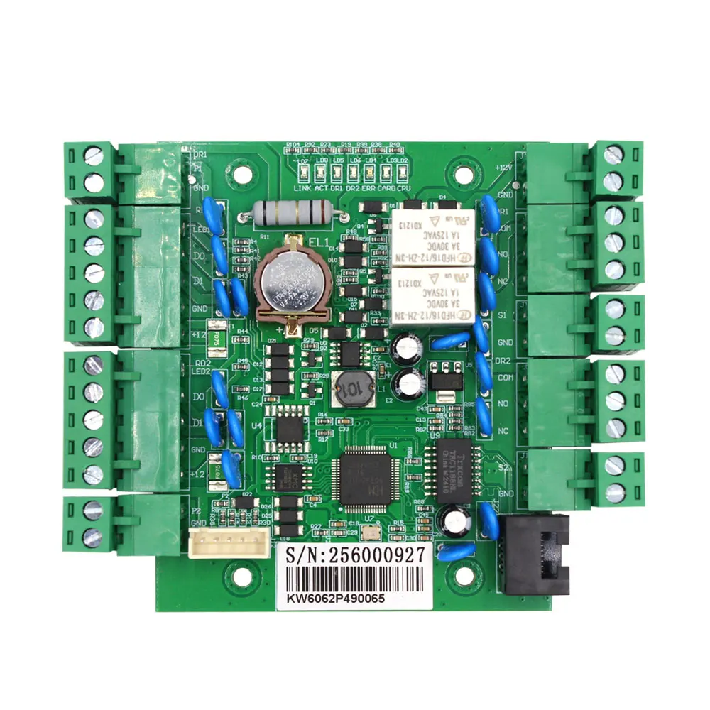 WG606 TCP/IP Network Wiegand 26 34 Entry Attendance Access Panel Control Board Relay Board For 1 2 4 Doors