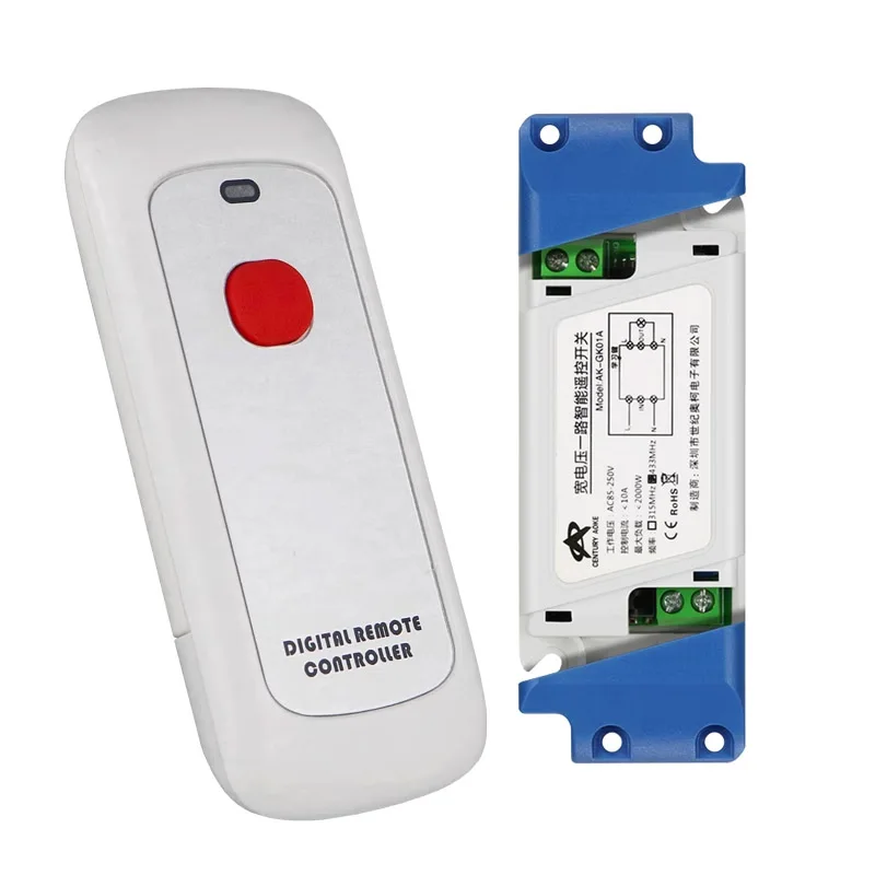 Universal  AC110v 220v  RF  wireless remote light control switch   appliances/lighting  bulbs Stairs pasted panel transmitter