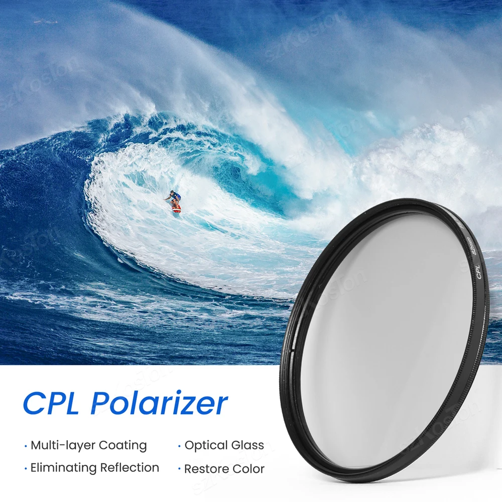 

37 40.5 43 46 49 52 55 58 62 67 72 77 82mm Universal lens CPL Filter Lens Protector for Canon Nikon Sony DSLR SLR Camera