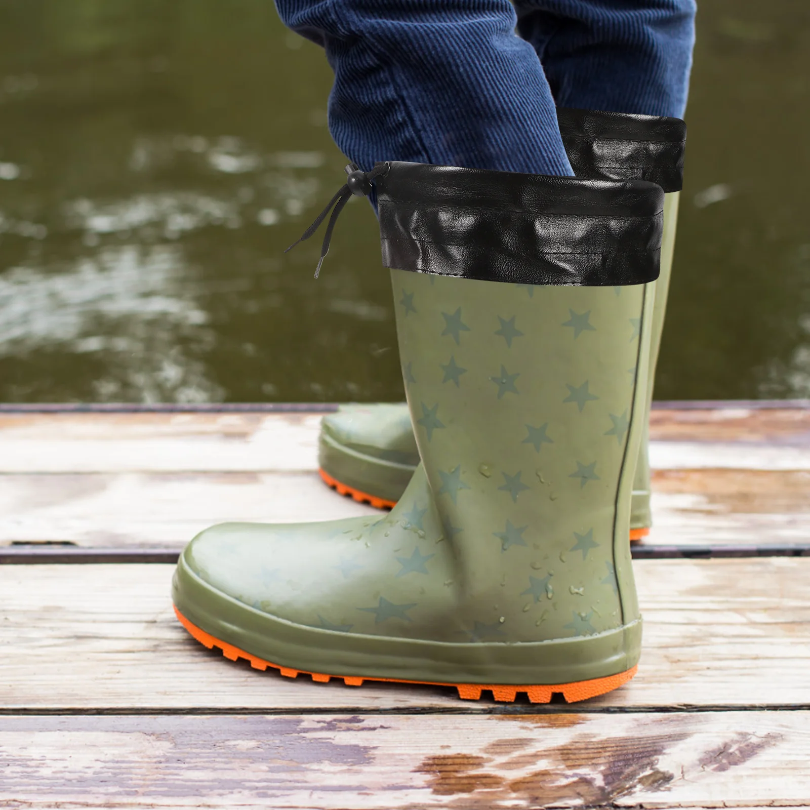 Rain Boot Liner Women Men Warm Socks Detachable Inner Lining for Hunting Hiking Walking Boots Comfortable Thick Cloth