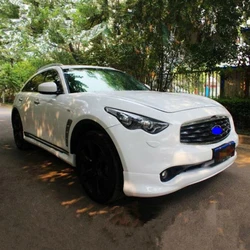 For Front Rear Bumper Lip Splitter Side Skirt Infiniti FX35 FX37 Surrounded By Cars Body Kit Black Accessories 2009-2016