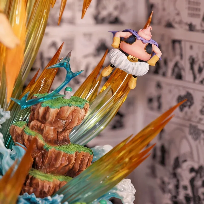 Anime 42cm Infinite Super Saiyan 3 Son Goku PVC Action Figures Desktop Ornament Statue Model Toy Boy Gift Collectible Non-light