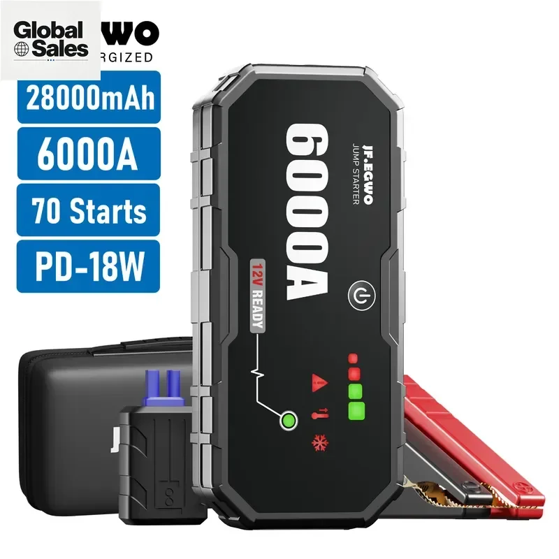 12V Car Emergency Start Power Supply and Mobile Starter with Charging Function