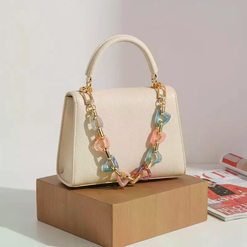 Acrylic Waterproof Detachable Bag Chain Strap Replaceable Resin Purse Strap for Crossbody Shoulder Bag Beach Travel
