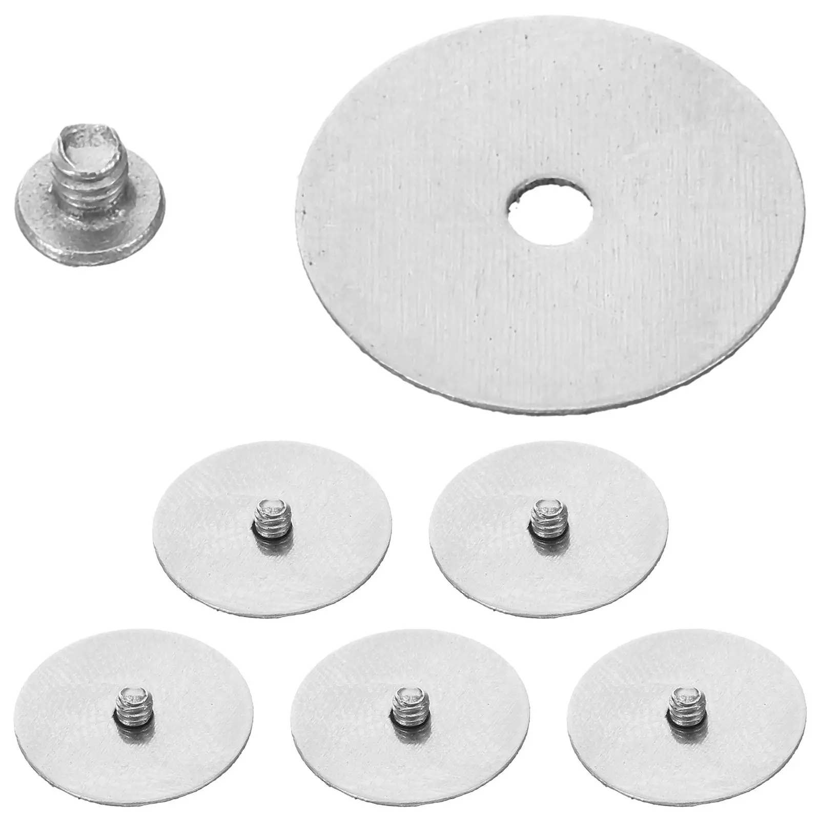 

6 Pcs Stainless Steel Flute Gaskets Screws Wind Instrument Repair Replacement Washers accessories fastening screws metal flute