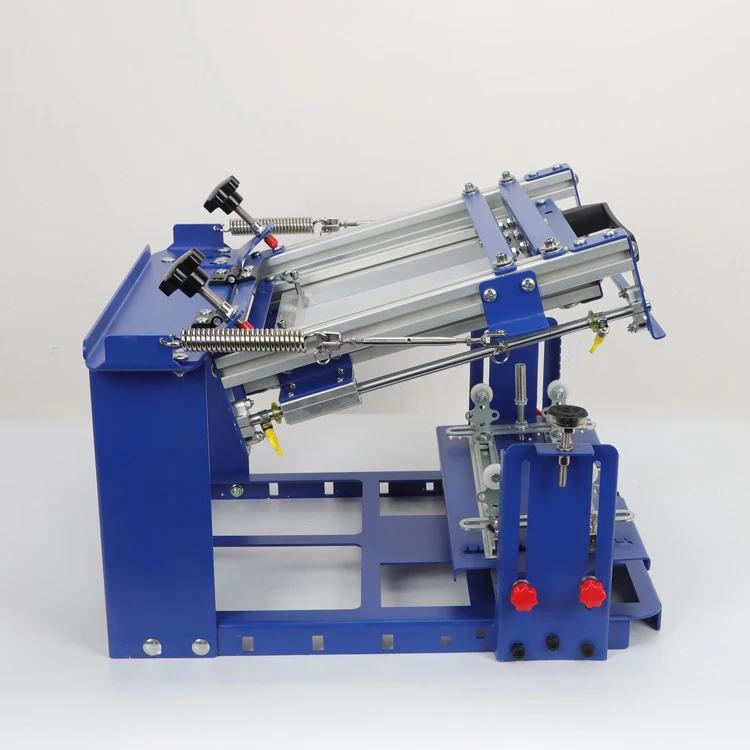 DL-QM-D80 High Precision Manual Pen Curved Screen Printing Machine Easy to Operate Cylindrical Screen Printer