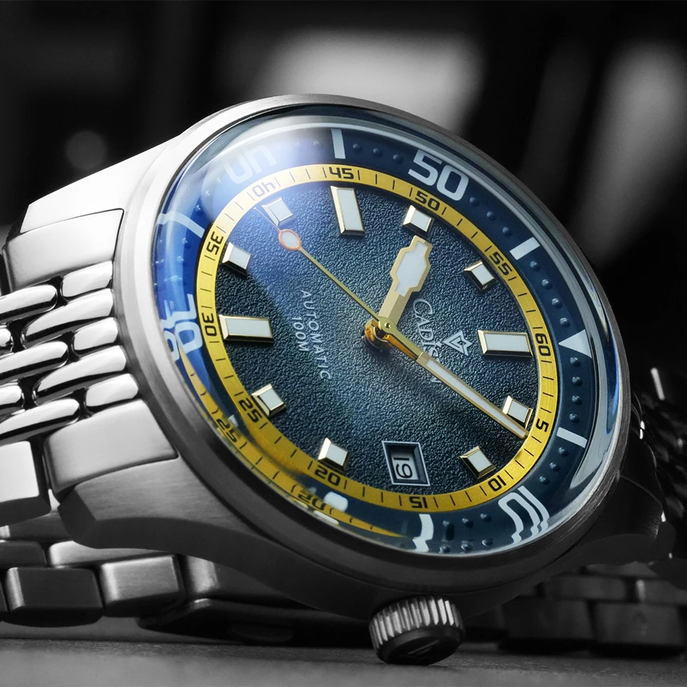 

Cadisen 2026 New Stainless Steel Mechanical Men's Watch with 8215 Movement Waterproof 10ATM Luminescent Top Brand Luxury