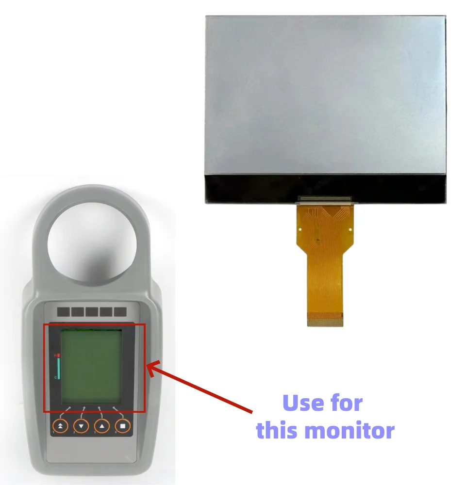 Pantalla LCD para Hitachi ExcavatorEX48 ZX30U ZX33U ZX35U ZX40U ZX48U ZX50U reparación de pantalla de Monitor YD00000463 YD00013826