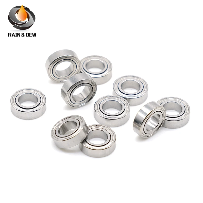 S687ZZ Bearing ABEC-7 10PCS 7x14x5 MM Miniature Stainless Steel S687Z Ball Bearings S618/7ZZ