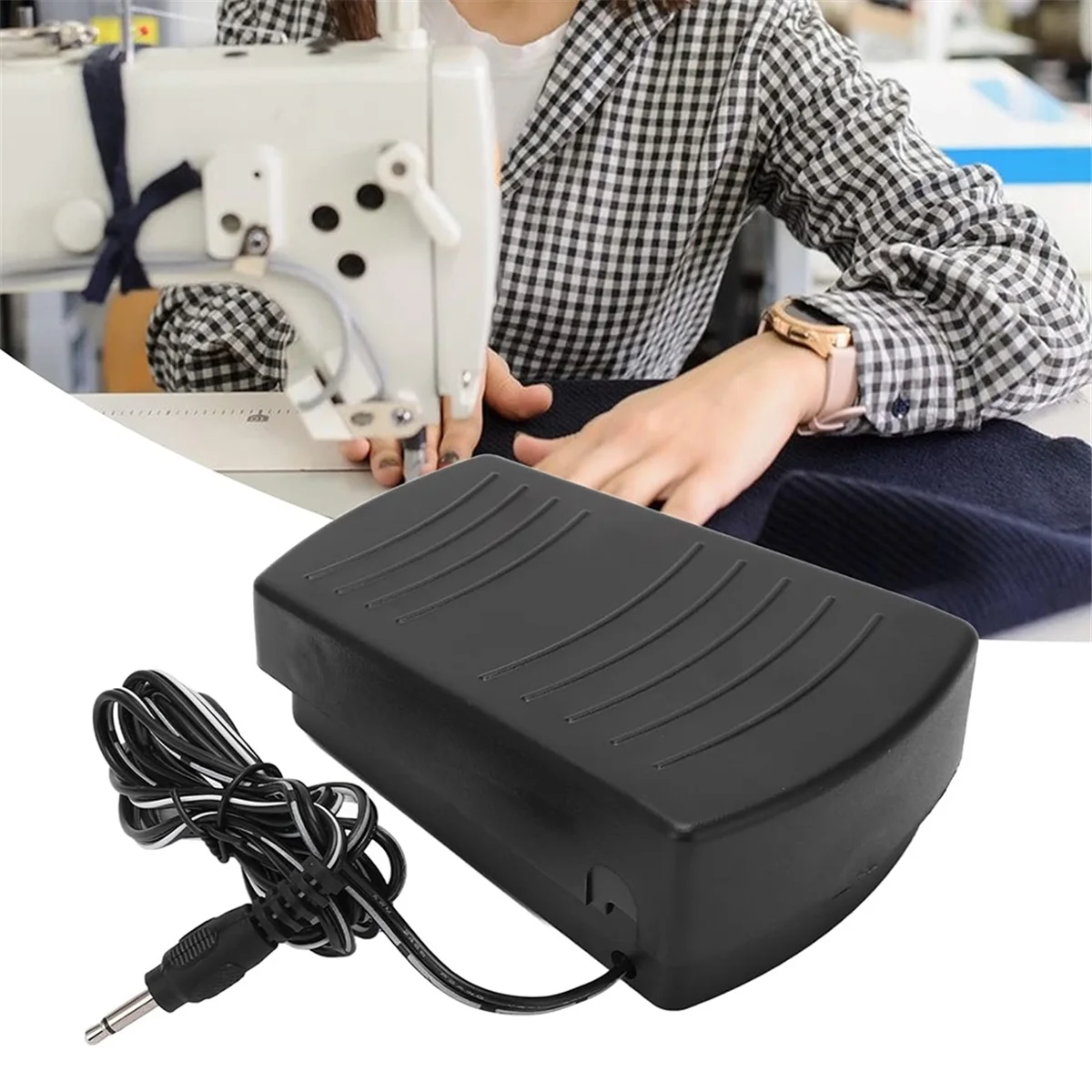 Hot Foot Operated Pedal Controller, Foot Pedal Control Switch Nonslip Pressure Control Sewing Machine Accessories