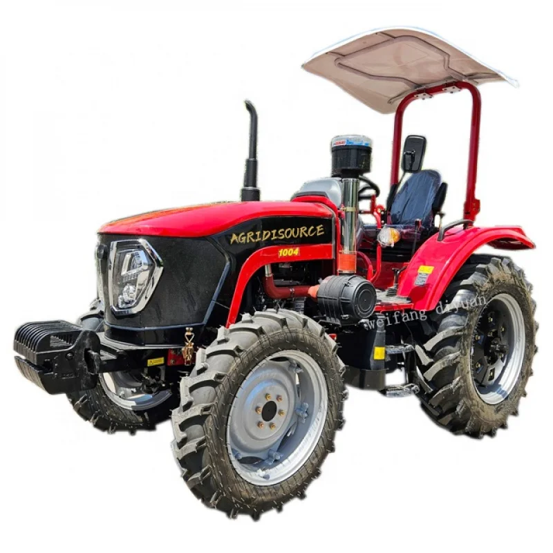 Tractor agrícola pequeño de tracción en las cuatro ruedas, 120HP, con cargador frontal, a la venta