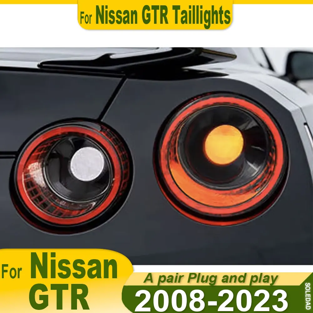 Car Styling taillight For Nissan GTR 2008-2023 Reverse Lamp DRL Taillight Turn Signal Upgrade LED Lighter Bulbs Auto Accessories