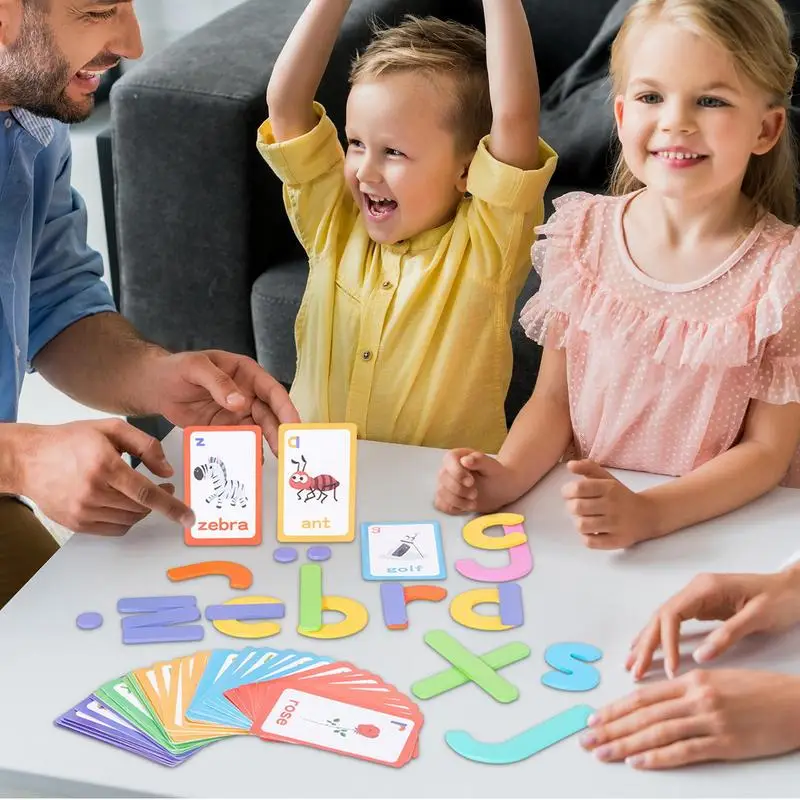 

Kids Learning Games Letter Construction Activity Set With Sight Words Flash Cards Kindergarten Learning Activities Fine Motor To