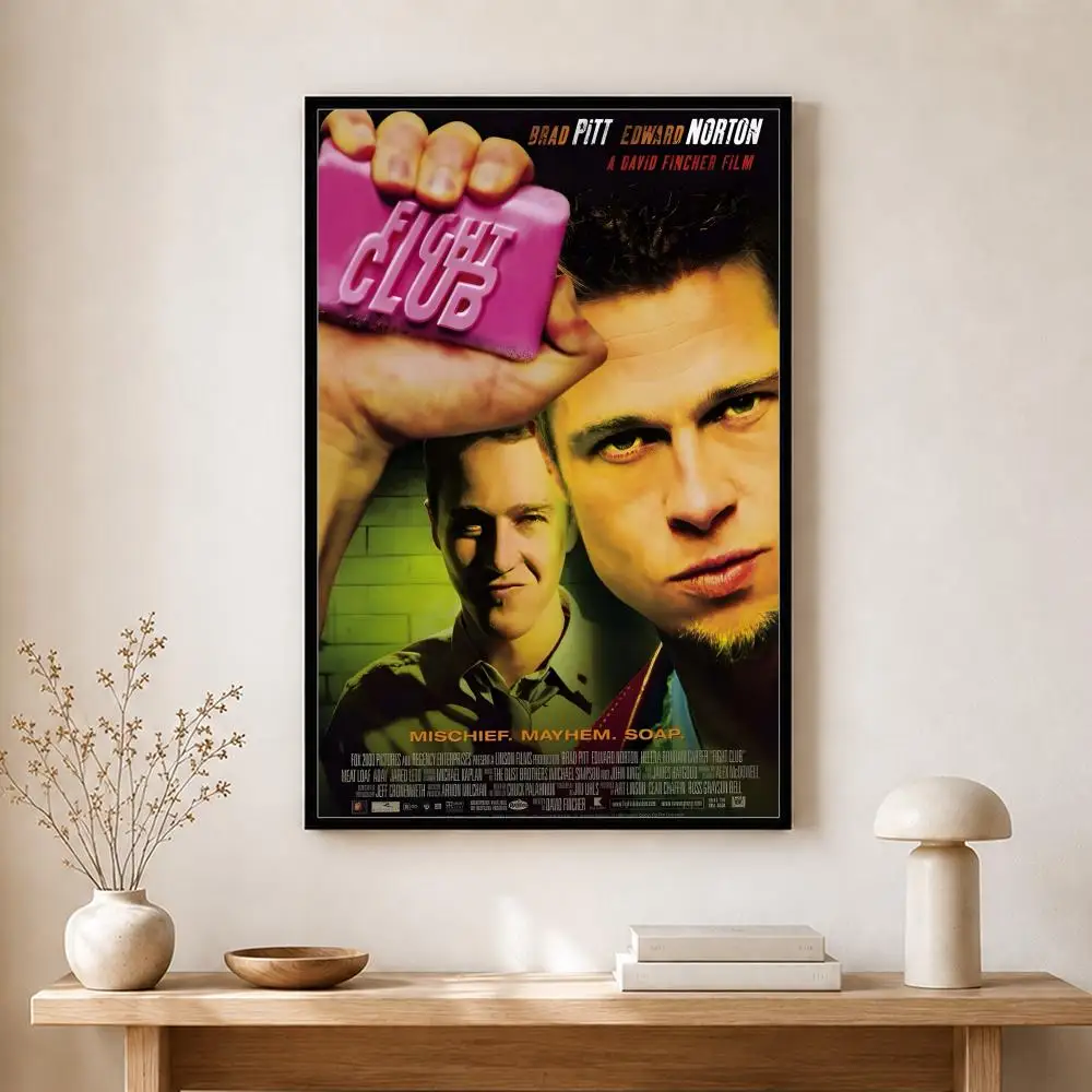 Film-Poster „Fight Club“, selbstklebender Kunst-Aufkleber aus wasserfestem Papier, Wanddekoration für Kaffeehaus, Bar, Zimmer – Detail 19