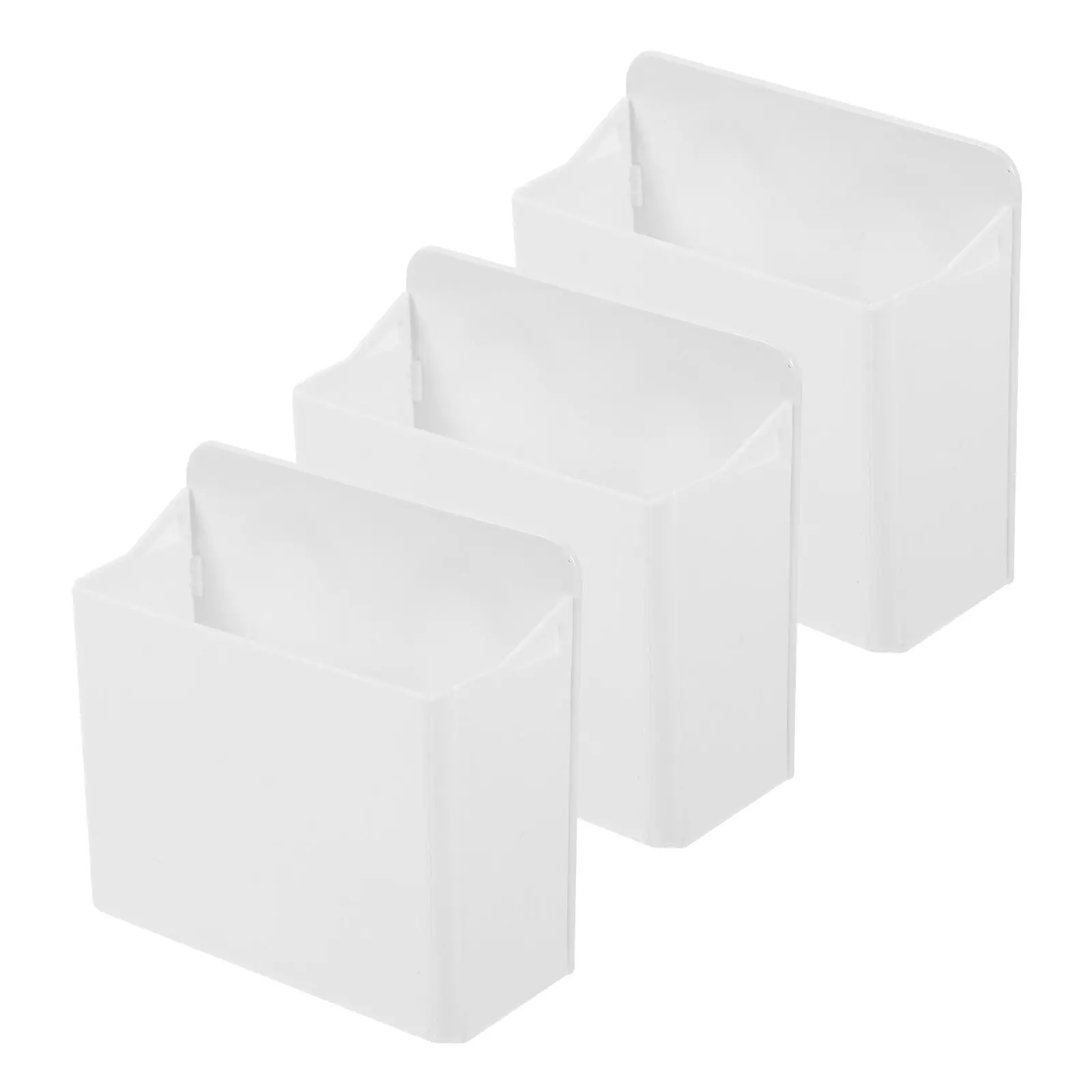 3Pcs Suction Cup Pen Holder Multifunctional Whiteboard Marker Organizer for Glass Tile White Board Desktop Storage Box