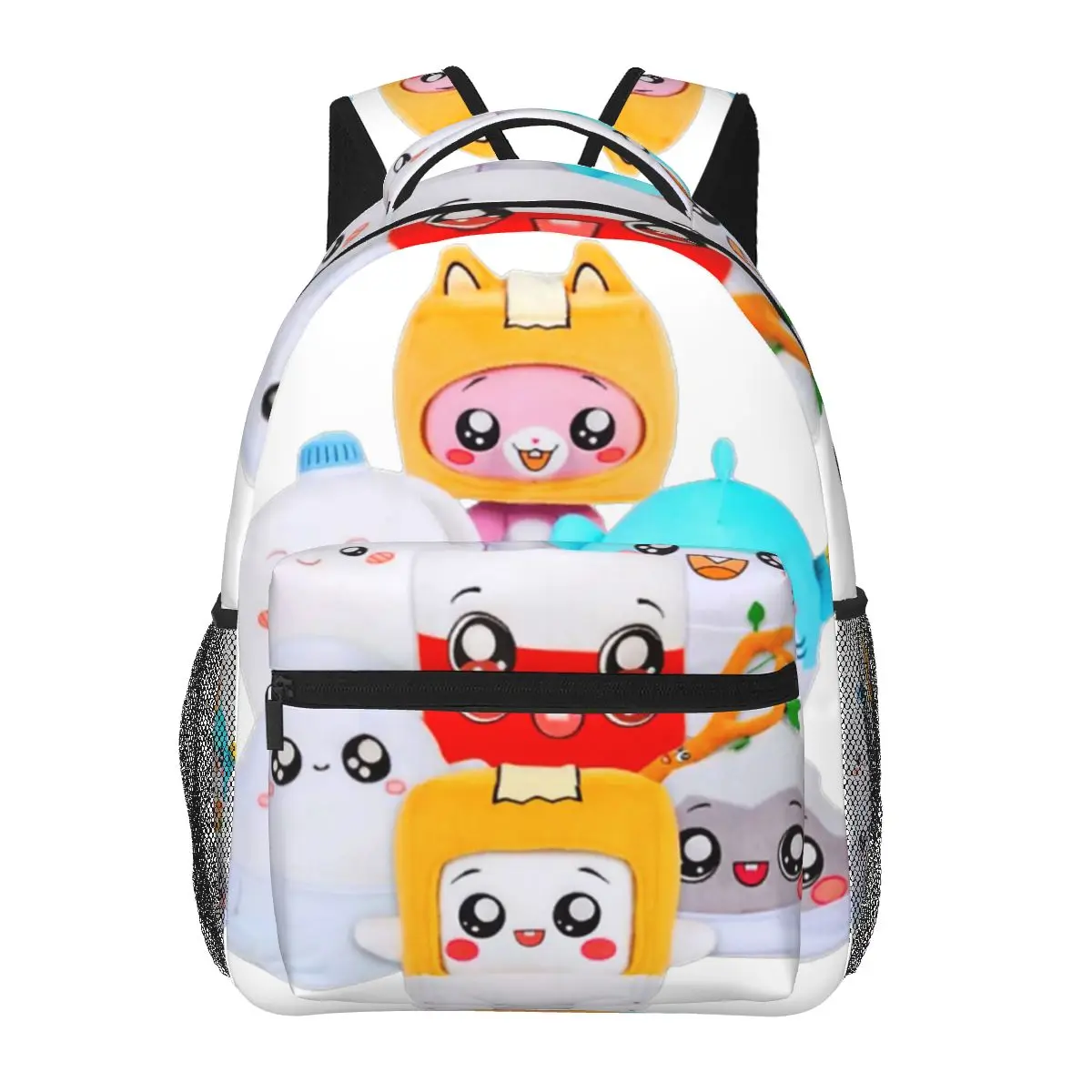 Rocky Lankybox Lanky Box Backpacks Boys Girls Bookbag Students School Bags Cartoon Kids Rucksack Shoulder Bag Large Capacity