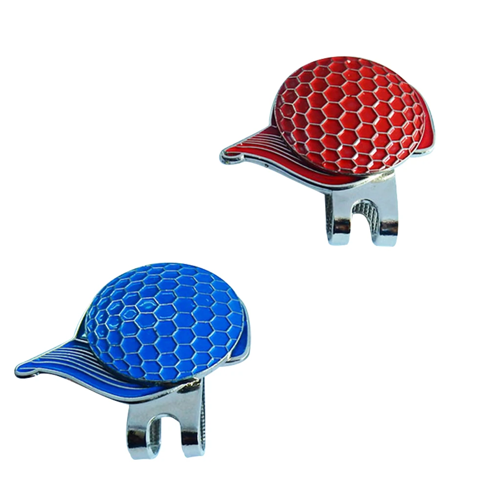 

2 Pcs Hat Clip Golf Ball Marker Markers Bag Marking Tool Golfball Holder