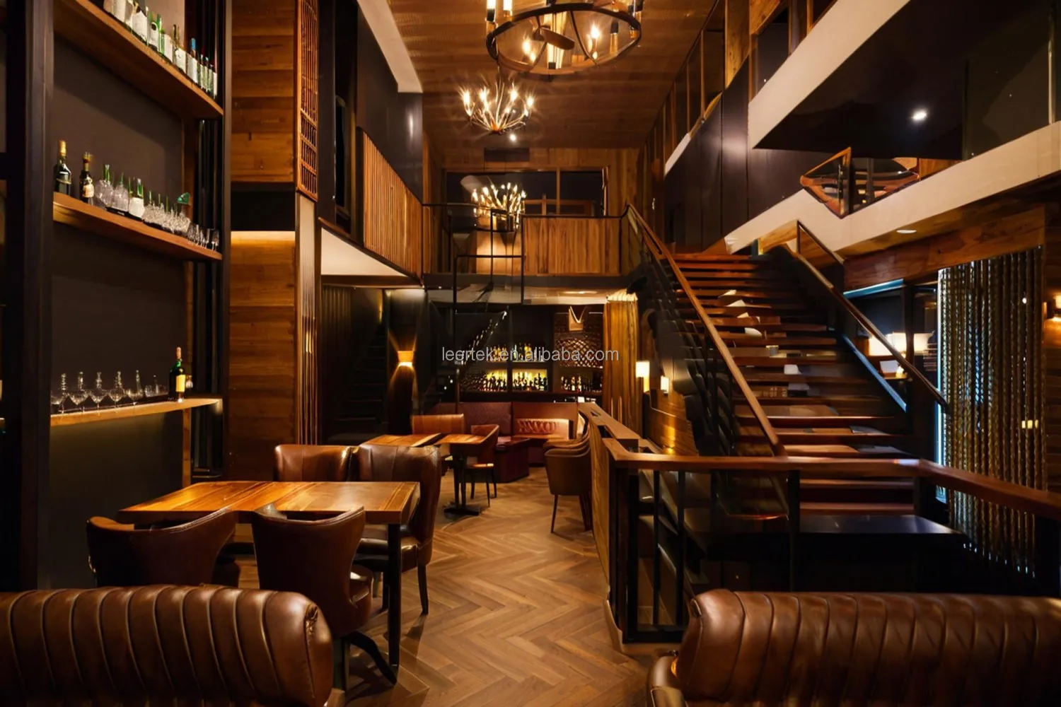 Custom Restaurant Coffee Shop Hotel Bar Furniture Set One-stop Interior Design Solution Table And Chair Decoration