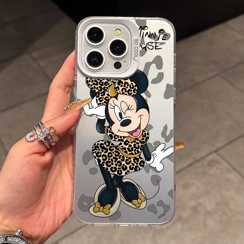 Disneys Minnie Mickeys Leopard Phone Case for Samsung Galaxy S26 S25 Edge S24 S23 S22 S21 FE S20 Ultra Plus 5G Silver Hard Cover - view 6