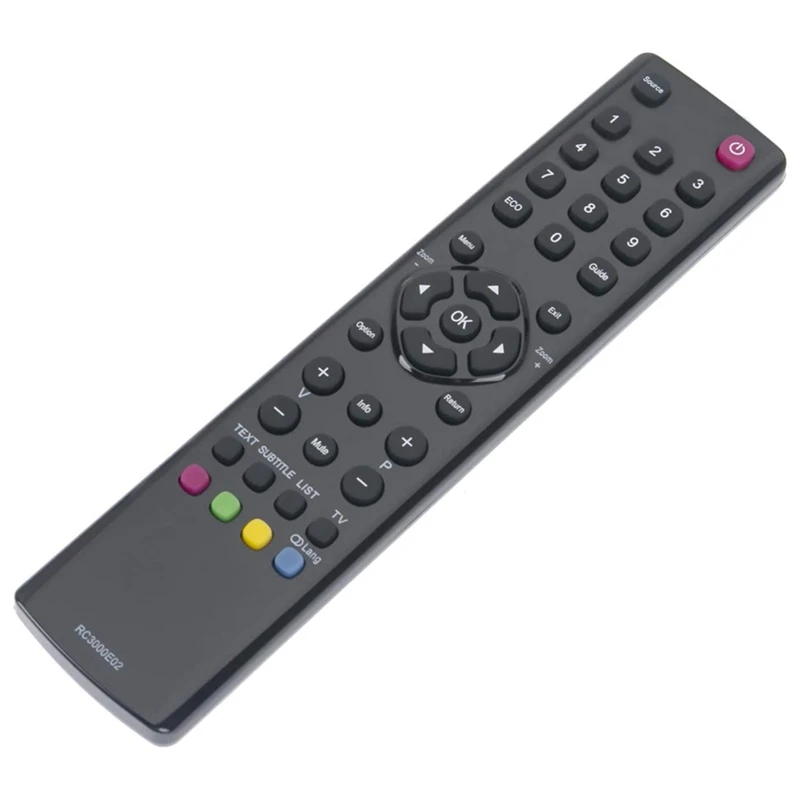 RC3000E02 Replace Remote Control For TCL TV L19E4103 L40E3000F L40E5200F L46E5300F L48F3300F L24D3260F L24D3270 L32D3260