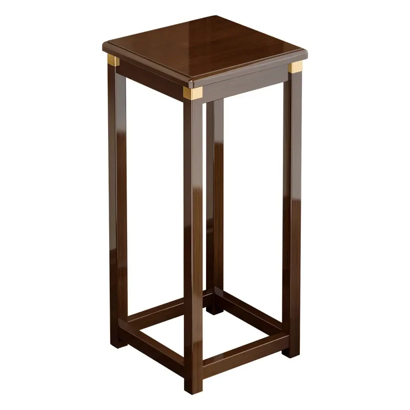 Solid Wood Floor to Ceiling Plant Stand Indoor Balcony Flower Pot Rack Living Room Greenery Display Shelf Home Decor