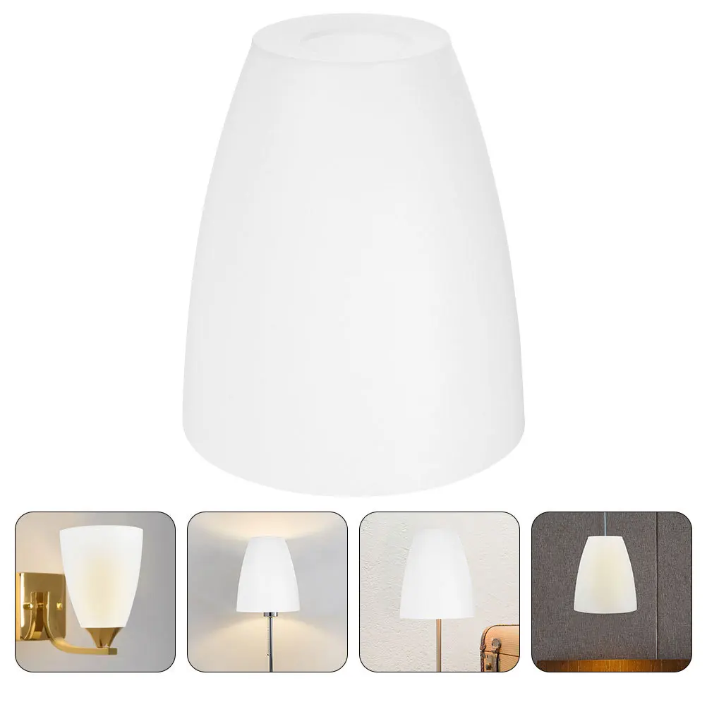 5 قطع من ظلال المصابيح البلاستيكية المتينة والأنيقة بتصميم الفم المسطح ونقل الضوء الممتاز وسهل التركيب وقلادة نظيفة ومتعددة الاستخدامات #3