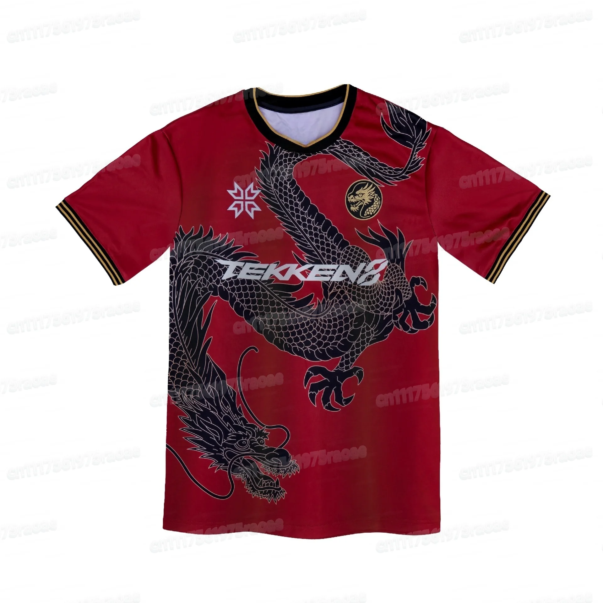 2026 Sommer Iron Fist 8 Tattoo-Stil 3D-Druck Oversized T-Shirt Kampfspiel Lässiges Kurzarm-Unisex-Oberteil Familien-Partnerlook – Detail 5