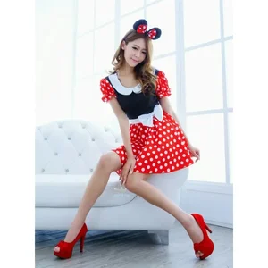 Frauen Minnie Mouse Cosplay Fantasie, Halloween -Party, Nachtset, stehende Uniform, sexy, Performance 12 Hauptverkäufe von Mickey Fantasy - №3