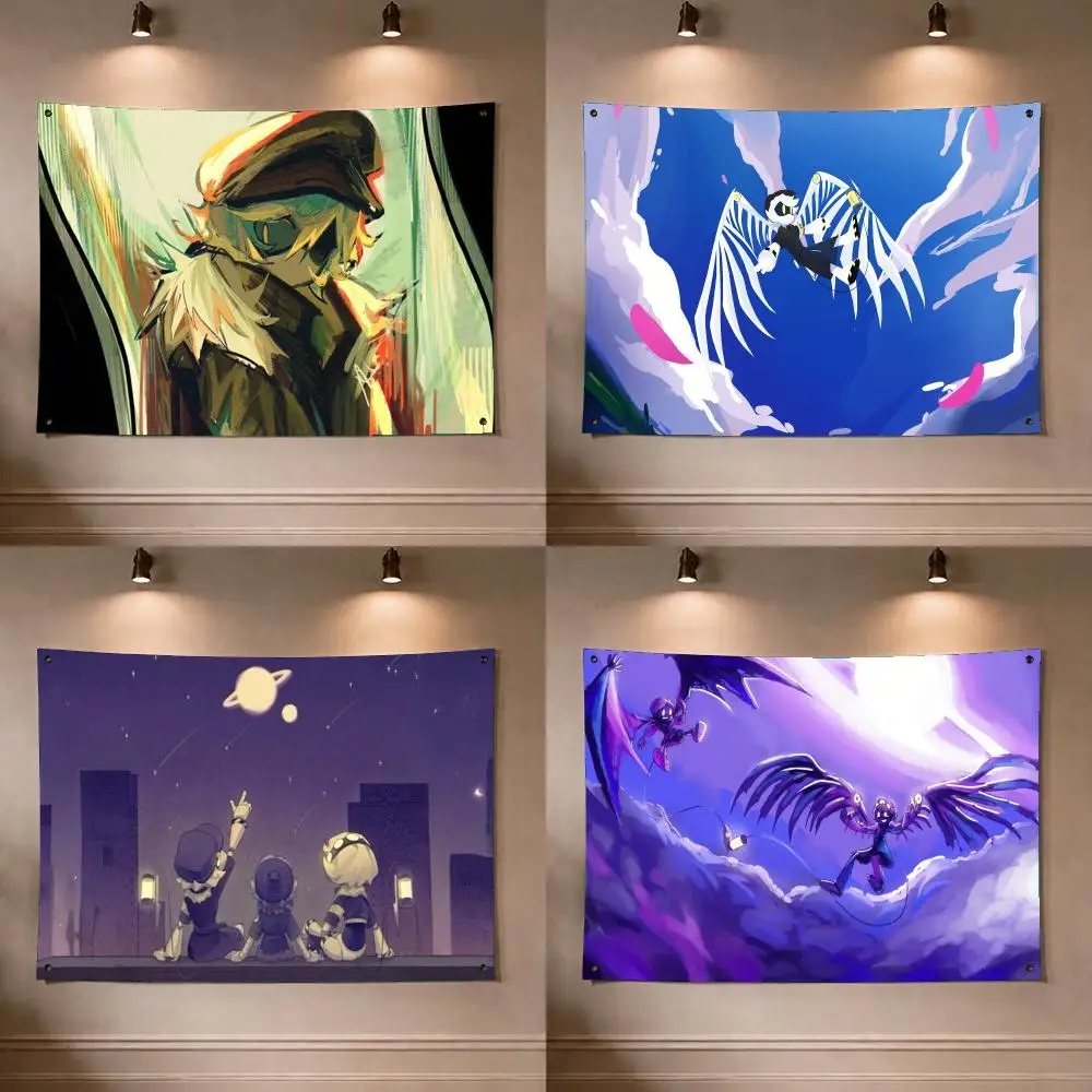 Murder Drones Cartoon Anime Flags Flag Soft skin-friendly Durable Tapestry Outdoor  Flaga  party Home bedroom Decoration