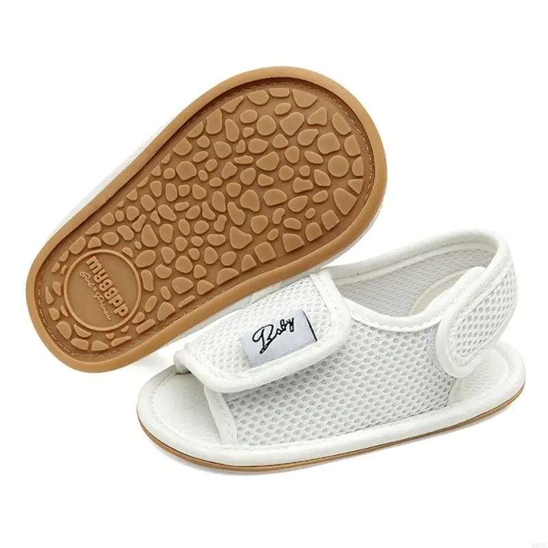 M89C حديثي الولادة إلى 15 شهرًا من الأطفال الصبيان ، فتيات الصنادل الناعمة في الصيف ، أحذية النسيج الشبكية الصيفية الصيفية