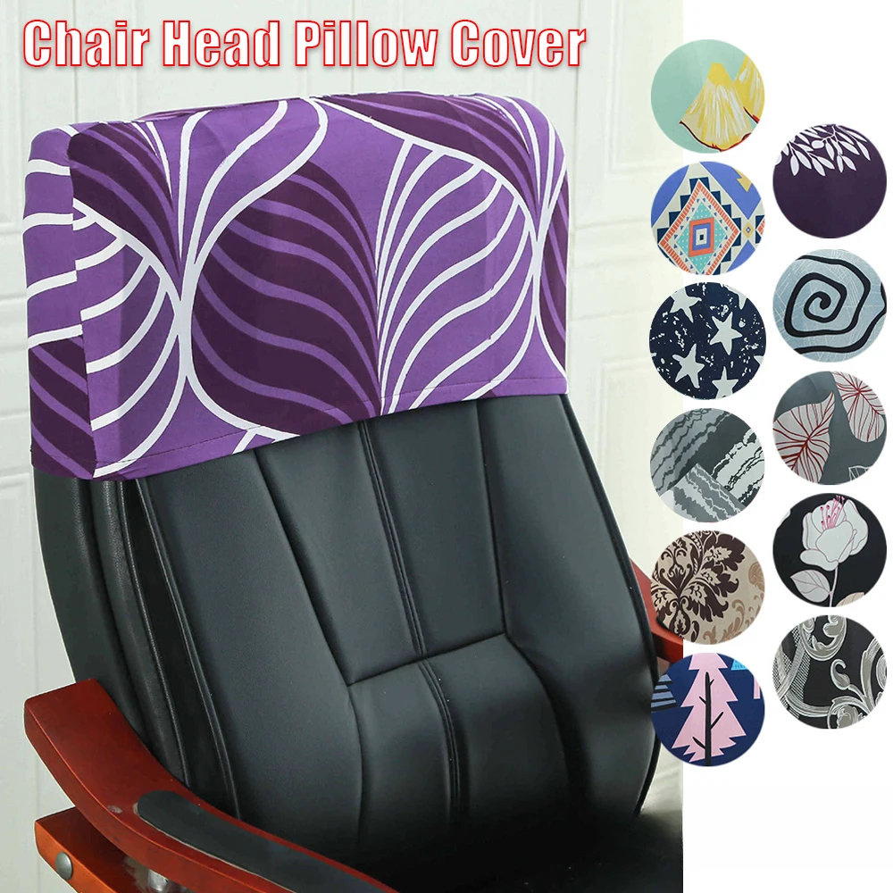 

Pure Color Elastic Chair Back Protection Boss Chair Head Pillowcase Office Chair Backrest Cover Dustproof Pillowcase Accessories