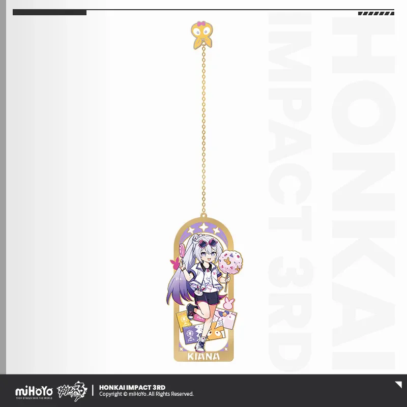 Honkai Impact 3rd oficjalna seria Howl's Paradise metalowe zakładki urządzenia peryferyjne do gier DIY akcesoria do zawieszek