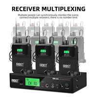 Debra IEM-610 UHF Wireless Monitor System 530-580MHz 80m for Live Performance/Band Practice/Church