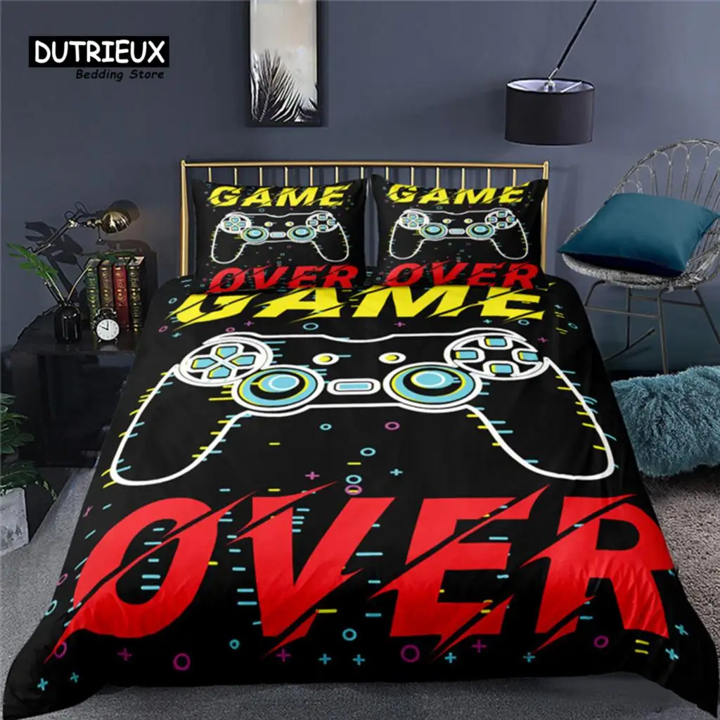 

Luxury 3D Game Controller Print Home Living Duvet Cover Pillowcase Gamer Kids Bedding Set Queen and King EU/US/AU/UK Size