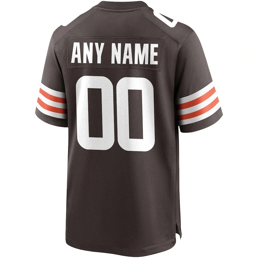 Maillot de football américain personnalisé, maillot cousu de Cleveland personnalisé, n'importe quel nom et numéro, toutes les S-3XL de taille américaine