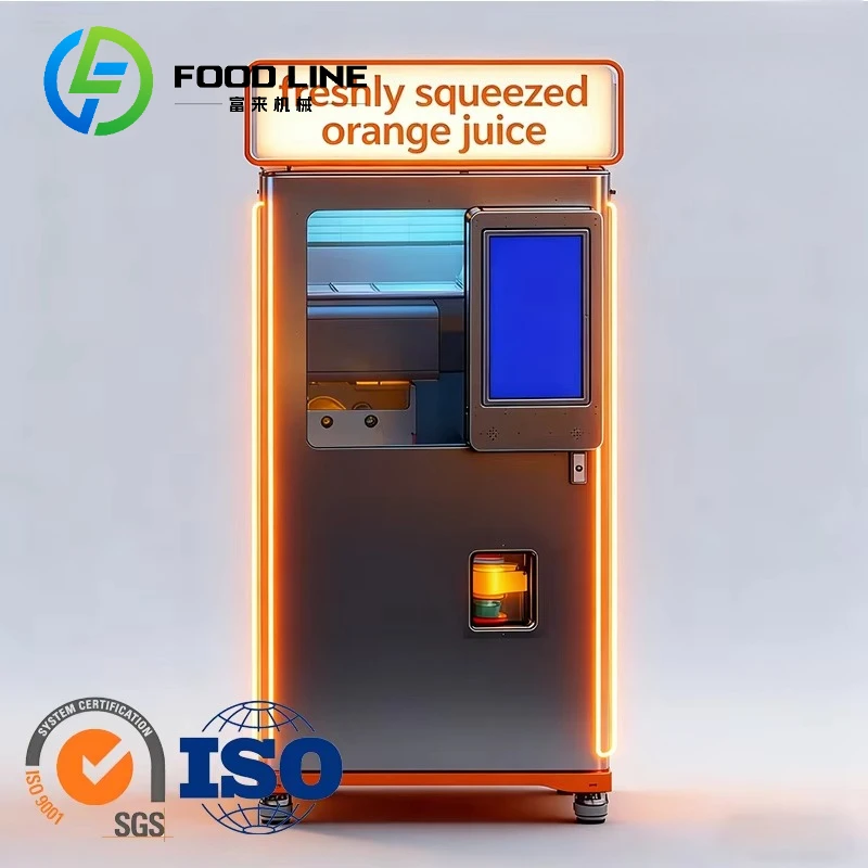 Custom Commercial Fresh Squeezed Juice Vending Machine For Orange Apple Lemon Juice With Attractive Display And Reliable Build