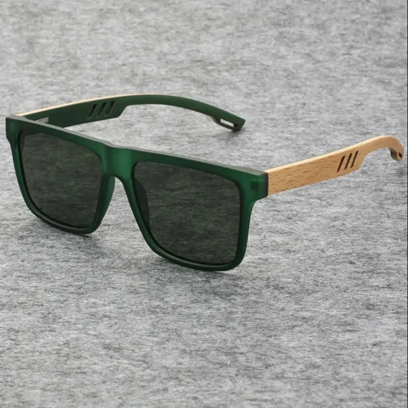 Retro UV-proof Bamboo Sunglasses Retro Classics Square Sunglasses For Women Men Fashion Vintage Frame Sunglasses