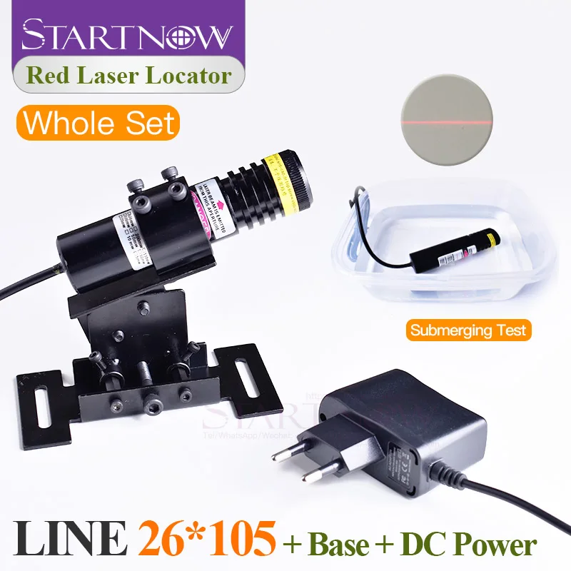 

Waterproof Set 26*105 660nm 200mw 5V For Stone Cutting Machine Focusable Laser Beam Module Locator Red Laser Line Positioning